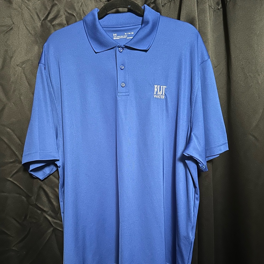 Under Armour Royal Blue Special Edition Fiji Men’s Short Sleeve Polo Size XL
